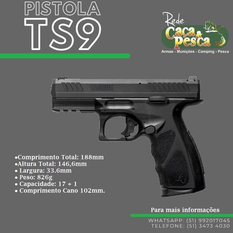 Pistola Taurus Ts9 9mm